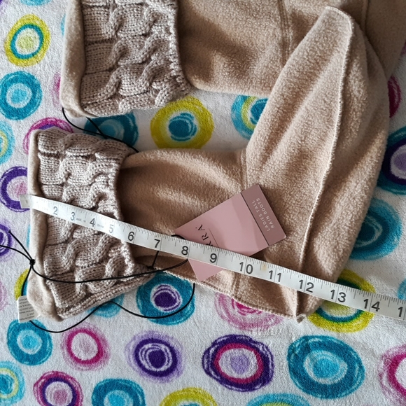 NWT Serra Sz 7 Tall Tan Cableknit Rainboot Liners - Picture 8 of 10